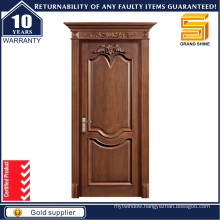 Solid Wooden Interior MDF Wood Veneer PVC Room Panel Door